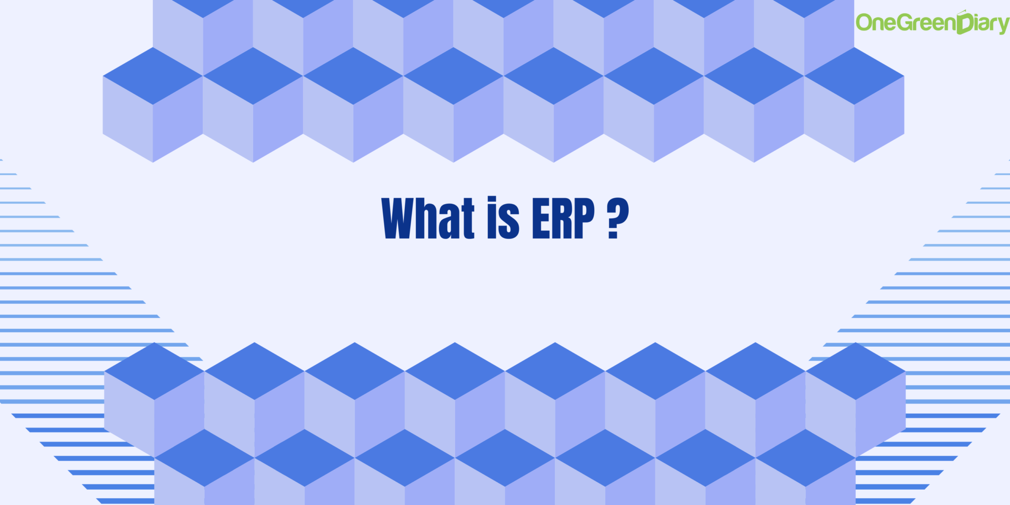 What is ERP and why does my company need one? OneGreenDiary